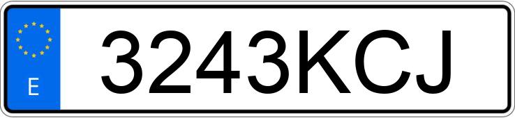 Numer rejestracyjny 3243KCJ posiada FORD TRANSIT COURIER