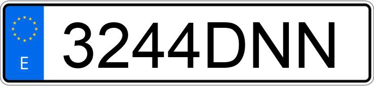 Numer rejestracyjny 3244DNN posiada SEAT IBIZA