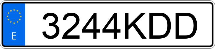 Numer rejestracyjny 3244KDD posiada VOLKSWAGEN GOLF PLUS Numer rejestracyjny 3244KDD posiada VOLKSWAGEN GOLF PLUS