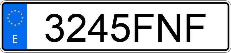 Numer rejestracyjny 3245FNF posiada NISSAN QASHQAI