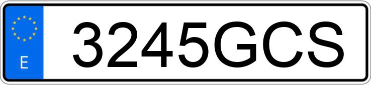 Numer rejestracyjny 3245GCS posiada OPEL ZAFIRA