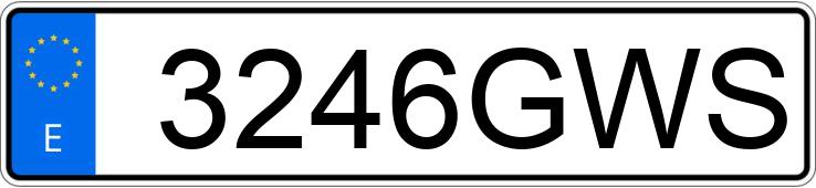 Numer rejestracyjny 3246GWS posiada CITROEN C4