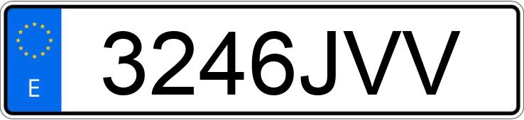 Numer rejestracyjny 3246JVV posiada MERCEDES B (245)