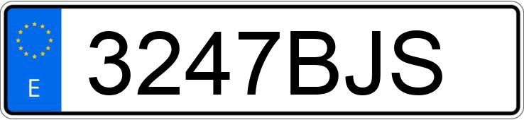 Numer rejestracyjny 3247BJS posiada VOLKSWAGEN GOLF Numer rejestracyjny 3247BJS posiada VOLKSWAGEN GOLF