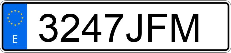 Numer rejestracyjny 3247JFM posiada BMW SERIE 6