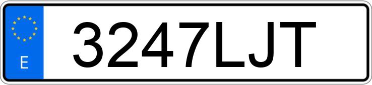 Numer rejestracyjny 3247LJT posiada MERCEDES S (222)