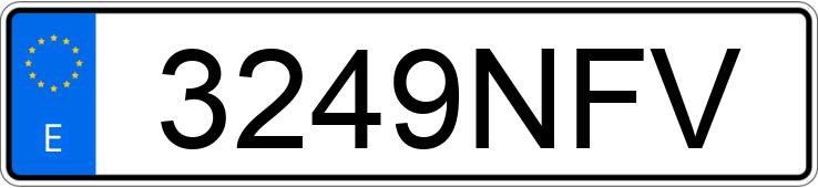 Numer rejestracyjny 3249NFV posiada CUPRA TERRAMAR