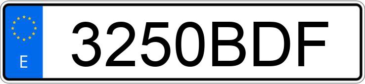 Numer rejestracyjny 3250BDF posiada VOLVO FH12