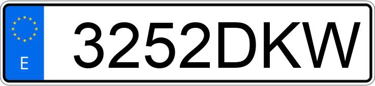 Numer rejestracyjny 3252DKW posiada HONDA ACCORD