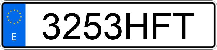 Numer rejestracyjny 3253HFT posiada NISSAN QASHQAI