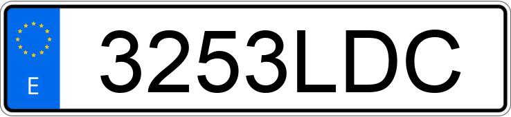 Numer rejestracyjny 3253LDC posiada VOLKSWAGEN CRAFTER