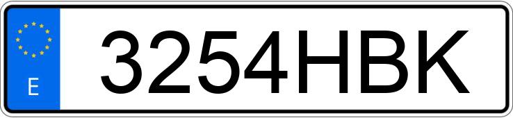 Numer rejestracyjny 3254HBK posiada RENAULT GRAND SCENIC