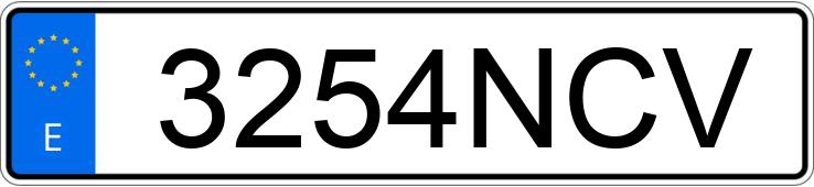 Numer rejestracyjny 3254NCV posiada SEAT IBIZA