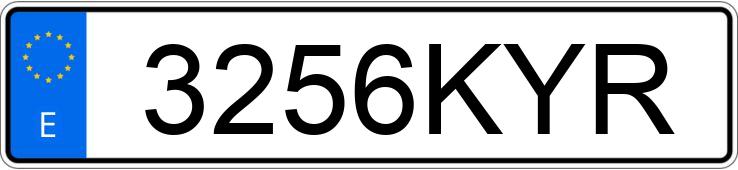 Numer rejestracyjny 3256KYR posiada RENAULT TRAFIC