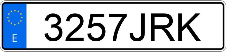 Numer rejestracyjny 3257JRK posiada OPEL MOKKA