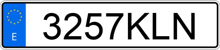 Numer rejestracyjny 3257KLN posiada CITROEN BERLINGO