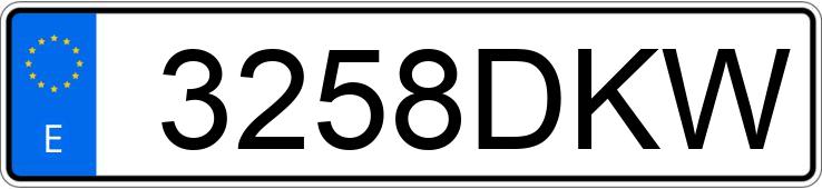 Numer rejestracyjny 3258DKW posiada MERCEDES C (203)