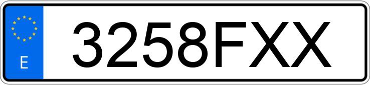 Numer rejestracyjny 3258FXX posiada BMW SERIE 3