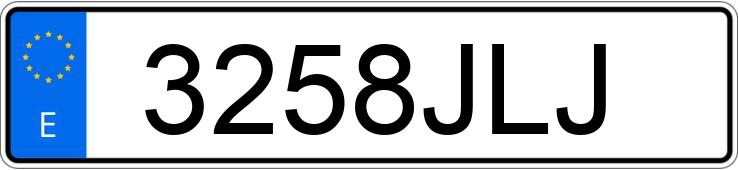 Numer rejestracyjny 3258JLJ posiada TOYOTA RAV4