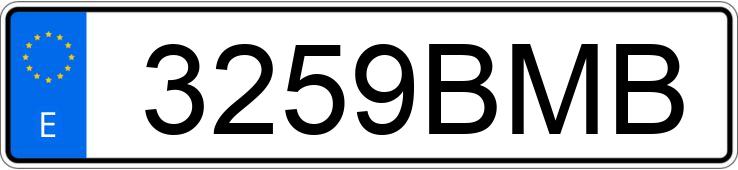 Numer rejestracyjny 3259BMB posiada PORSCHE 911