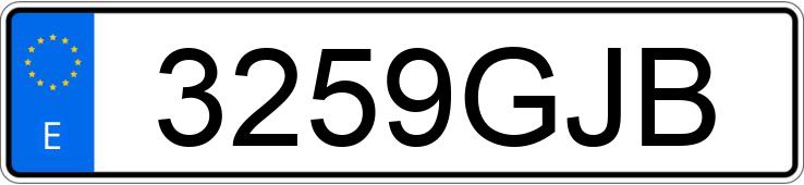 Numer rejestracyjny 3259GJB posiada MERCEDES C (204)