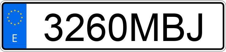 Numer rejestracyjny 3260MBJ posiada PEUGEOT 3008