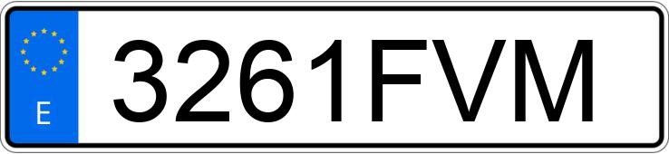 Numer rejestracyjny 3261FVM posiada VOLKSWAGEN GOLF