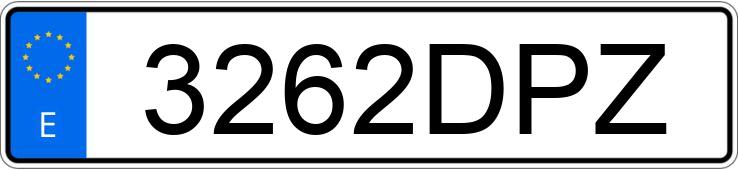 Le numéro d’enregistrement 3262DPZ a SEAT LEON Le numéro d’enregistrement 3262DPZ a SEAT LEON