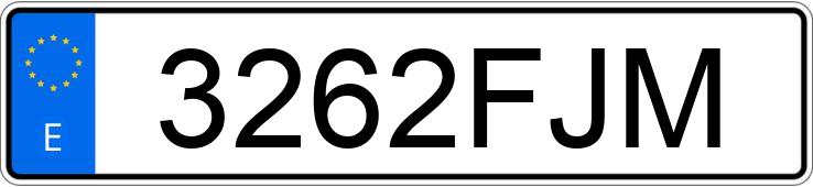 Numer rejestracyjny 3262FJM posiada BMW SERIE 3