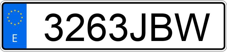 Numer rejestracyjny 3263JBW posiada MERCEDES S (222)