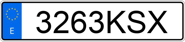 Numer rejestracyjny 3263KSX posiada OPEL CROSSLAND X