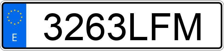 Numer rejestracyjny 3263LFM posiada VOLKSWAGEN T-ROC