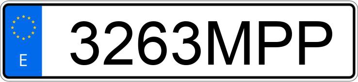 Numer rejestracyjny 3263MPP posiada MERCEDES EQA (243)
