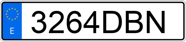 Numer rejestracyjny 3264DBN posiada MERCEDES C (203)