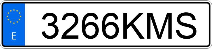 Numer rejestracyjny 3266KMS posiada VOLKSWAGEN TIGUAN