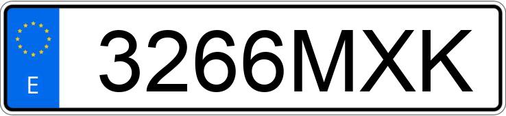 Numer rejestracyjny 3266MXK posiada FORD MUSTANG MACH-E