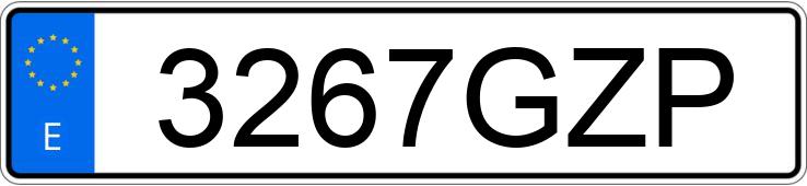 Numer rejestracyjny 3267GZP posiada KIA SPORTAGE