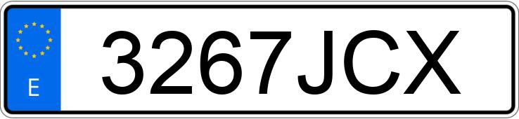 Numer rejestracyjny 3267JCX posiada SEAT IBIZA