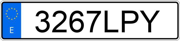 Numer rejestracyjny 3267LPY posiada HYUNDAI I30