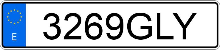Numer rejestracyjny 3269GLY posiada RENAULT CLIO