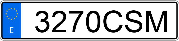 Numer rejestracyjny 3270CSM posiada SEAT IBIZA Numer rejestracyjny 3270CSM posiada SEAT IBIZA