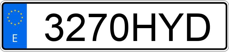 Numer rejestracyjny 3270HYD posiada NISSAN MICRA