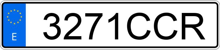 Numer rejestracyjny 3271CCR posiada KIA CARNIVAL