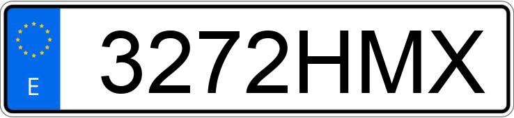 O número de registro 3272HMX tem RENAULT KANGOO