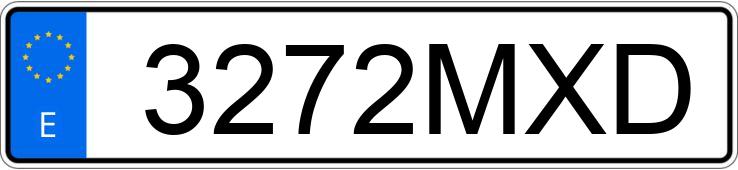 Numer rejestracyjny 3272MXD posiada MERCEDES C (205)