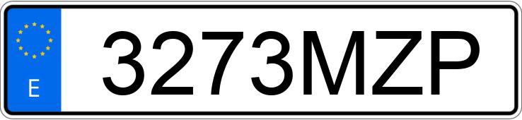 Numer rejestracyjny 3273MZP posiada JAC IEV7S