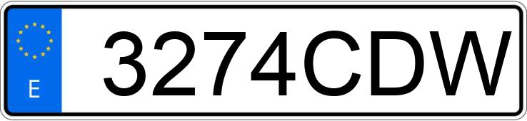 Numer rejestracyjny 3274CDW posiada PEUGEOT 206 Numer rejestracyjny 3274CDW posiada PEUGEOT 206