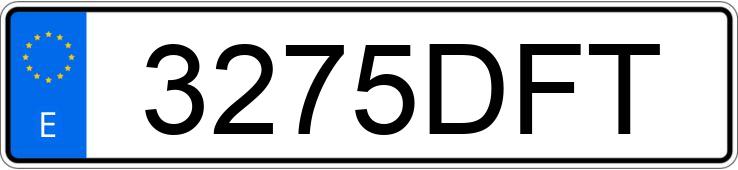 Numer rejestracyjny 3275DFT posiada RENAULT KANGOO