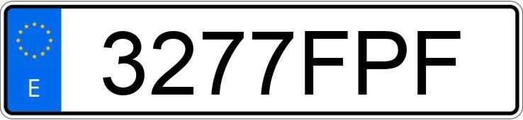 Numer rejestracyjny 3277FPF posiada BMW SERIE 3