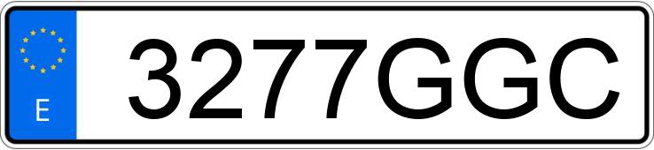 Numer rejestracyjny 3277GGC posiada SEAT IBIZA